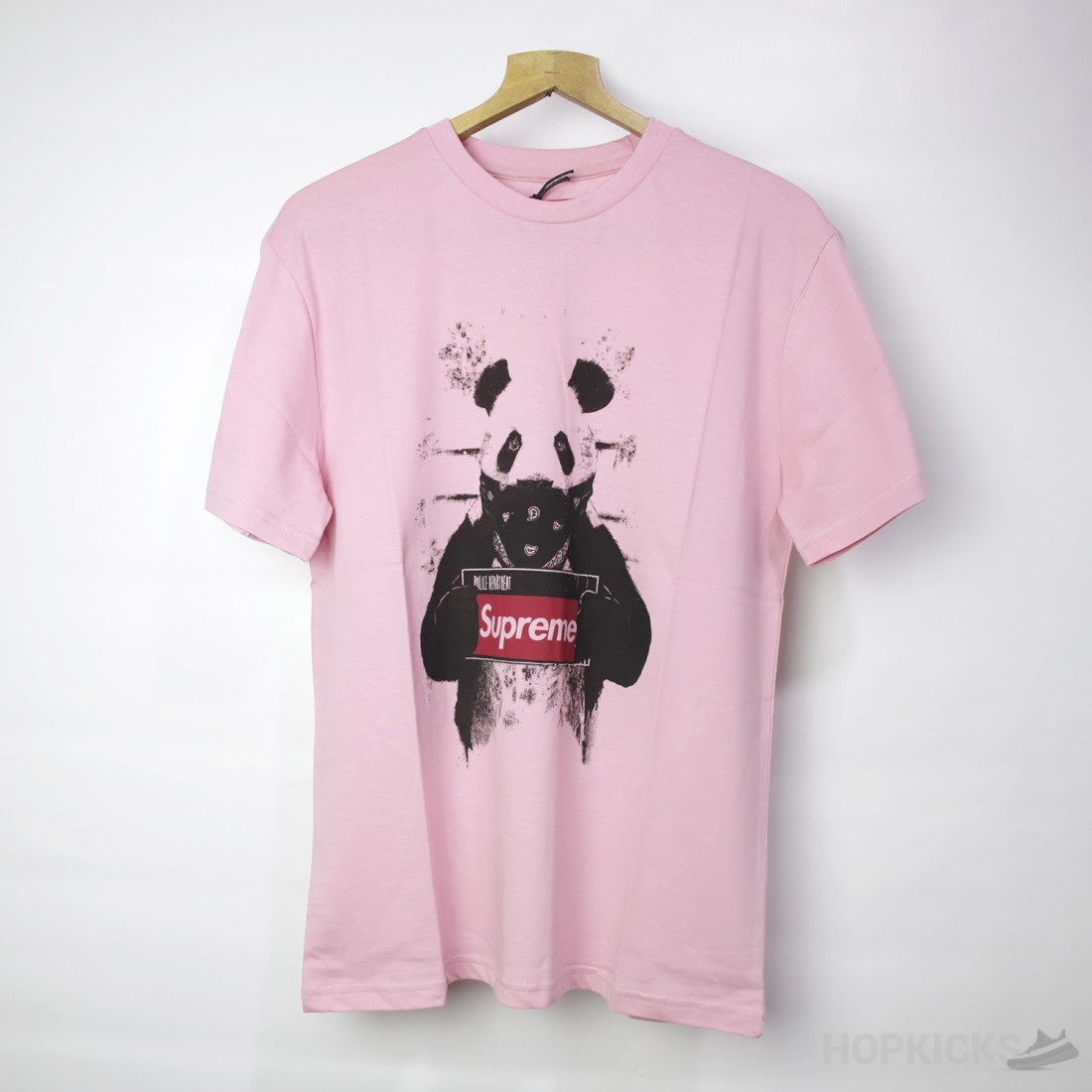 Supreme Wanted Panda Soft Pink T - Shirt - clothing women office